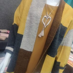 Cárdigan Tricolor Casual